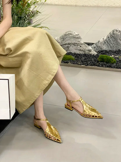 Casual Flats Pointed Toe Sandals