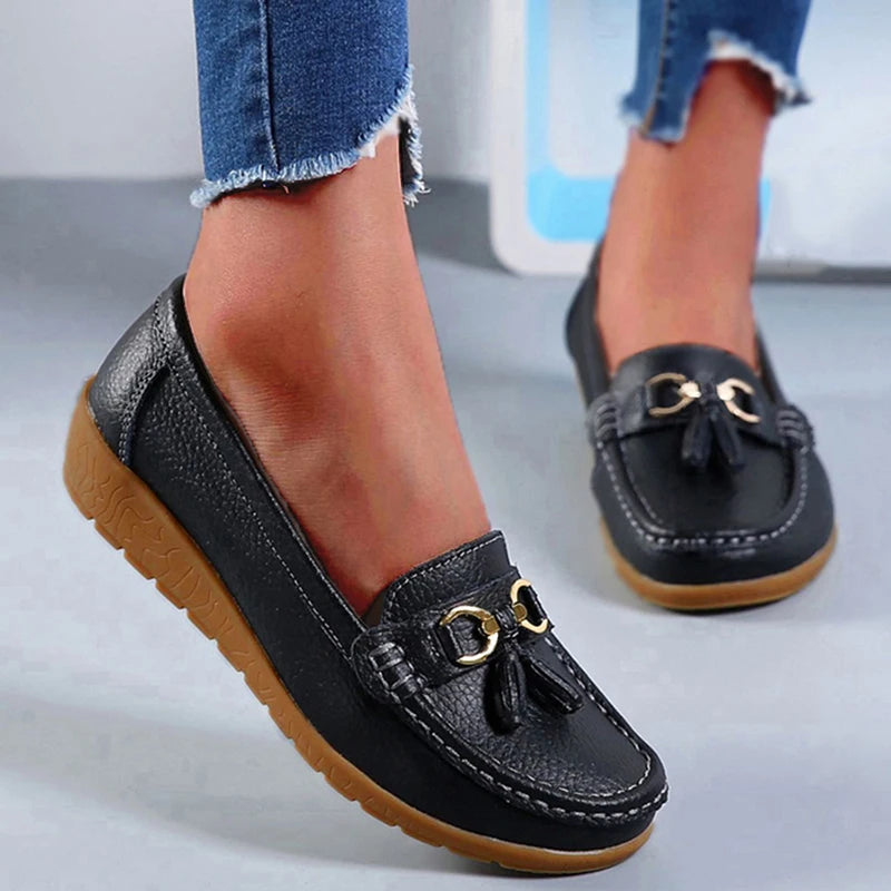 Retro Wedge Flats for Women
