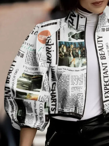 Korean-inspired Newspaper Printed Jackets