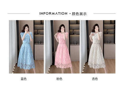 Pearls Embroidery Lace Two Piece Sets