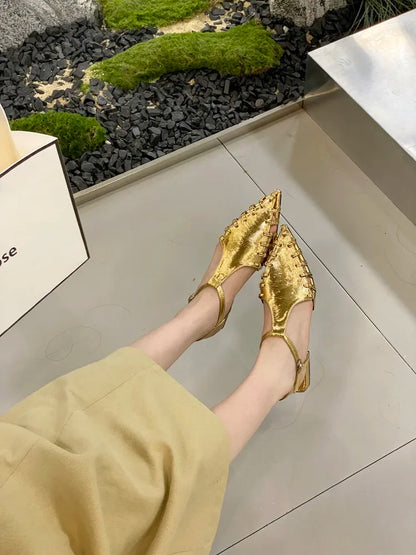 Casual Flats Pointed Toe Sandals