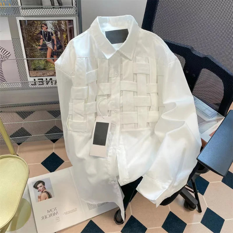 Businessman wearing Fashion Business Men Shirt in a meeting