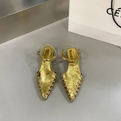 Casual Flats Pointed Toe Sandals