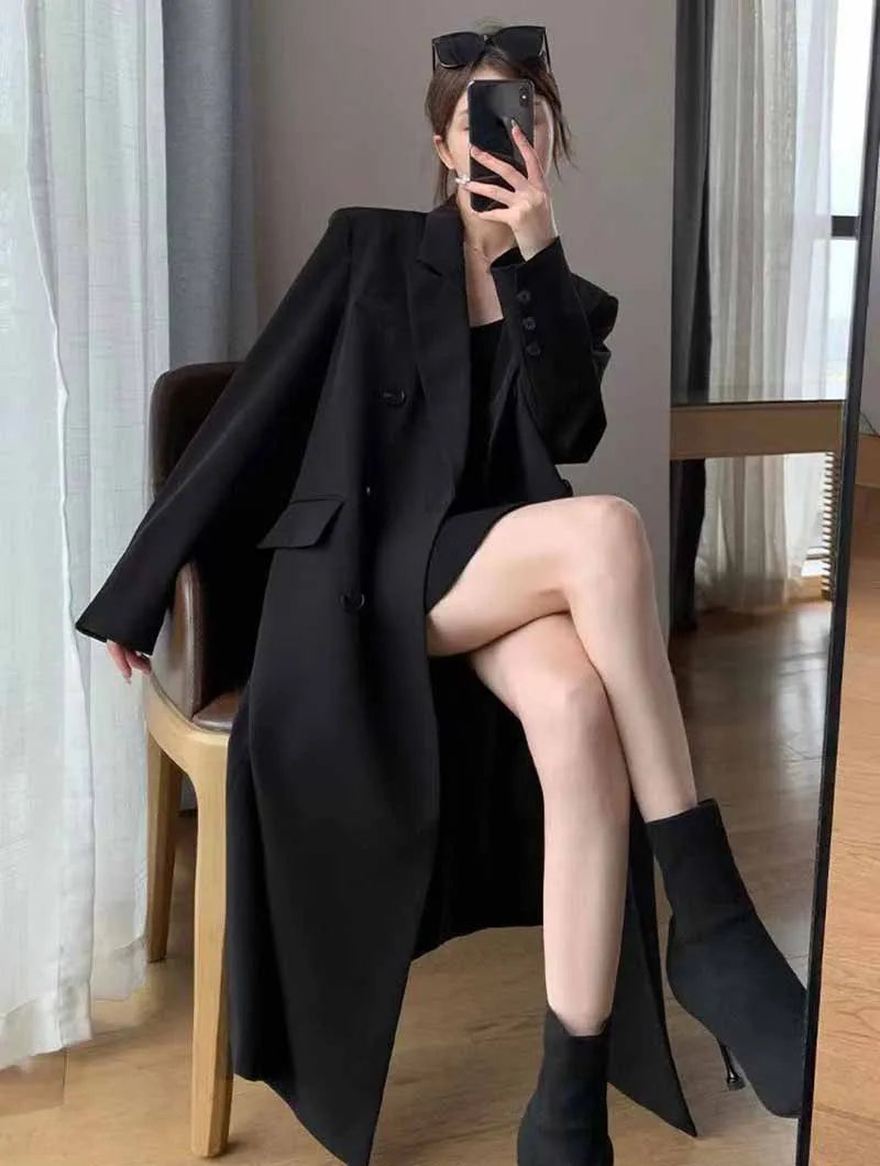  Elegant Double-Breasted Overcoat Styled Casually
