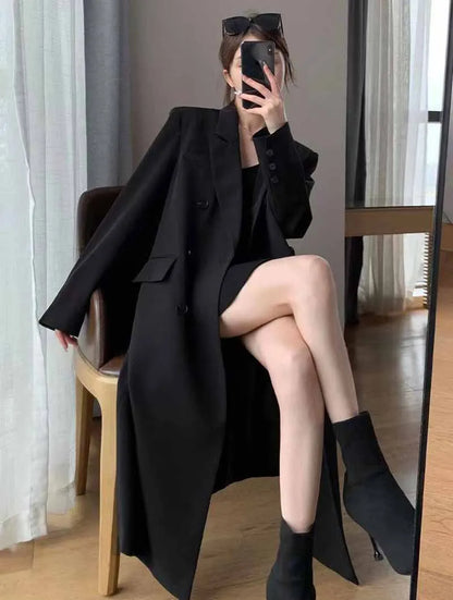  Elegant Double-Breasted Overcoat Styled Casually
