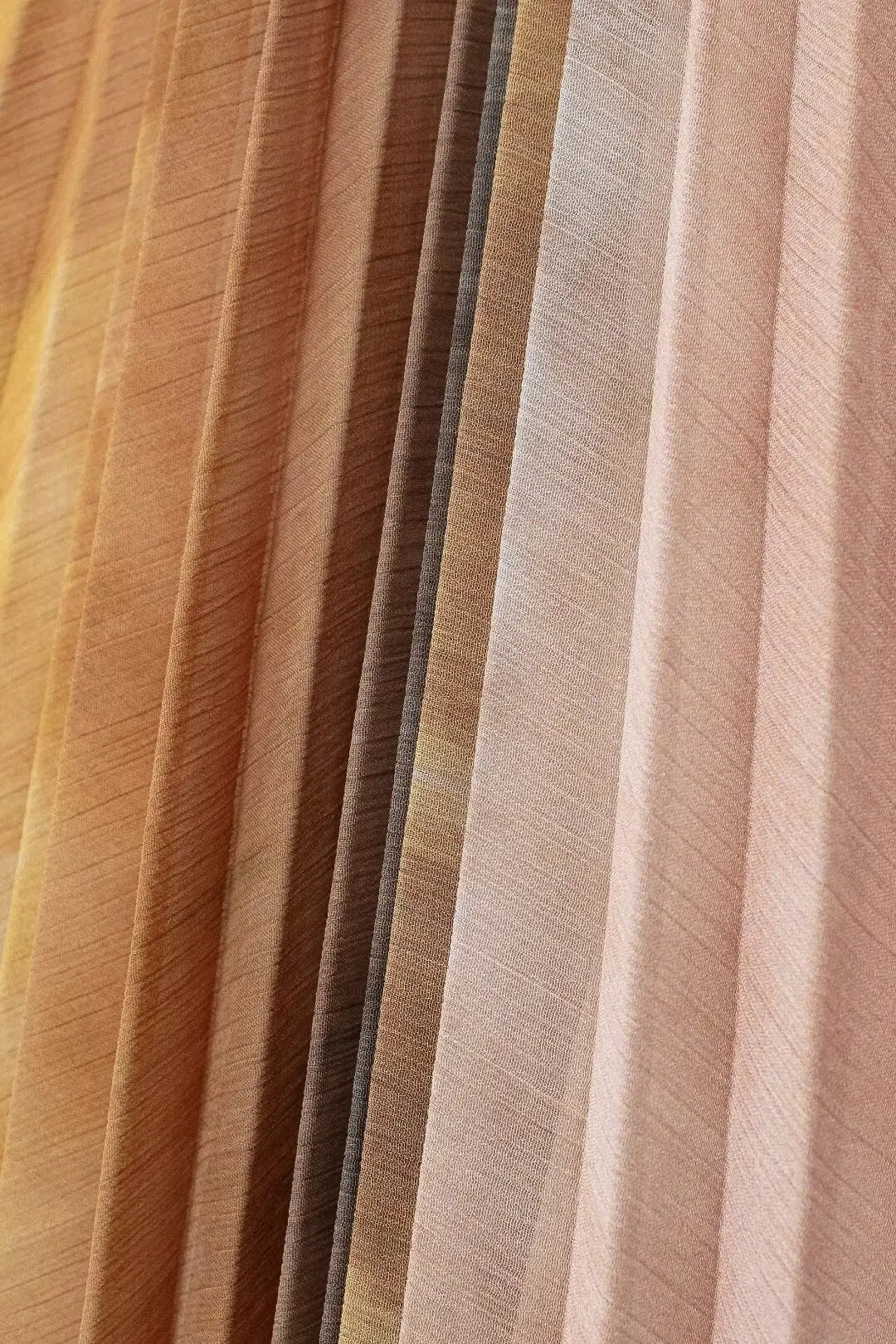 Side angle showing the pleated movement of TRAF midi dress.
