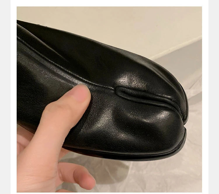 Trendy Japanese-inspired Split-Toe Loafers