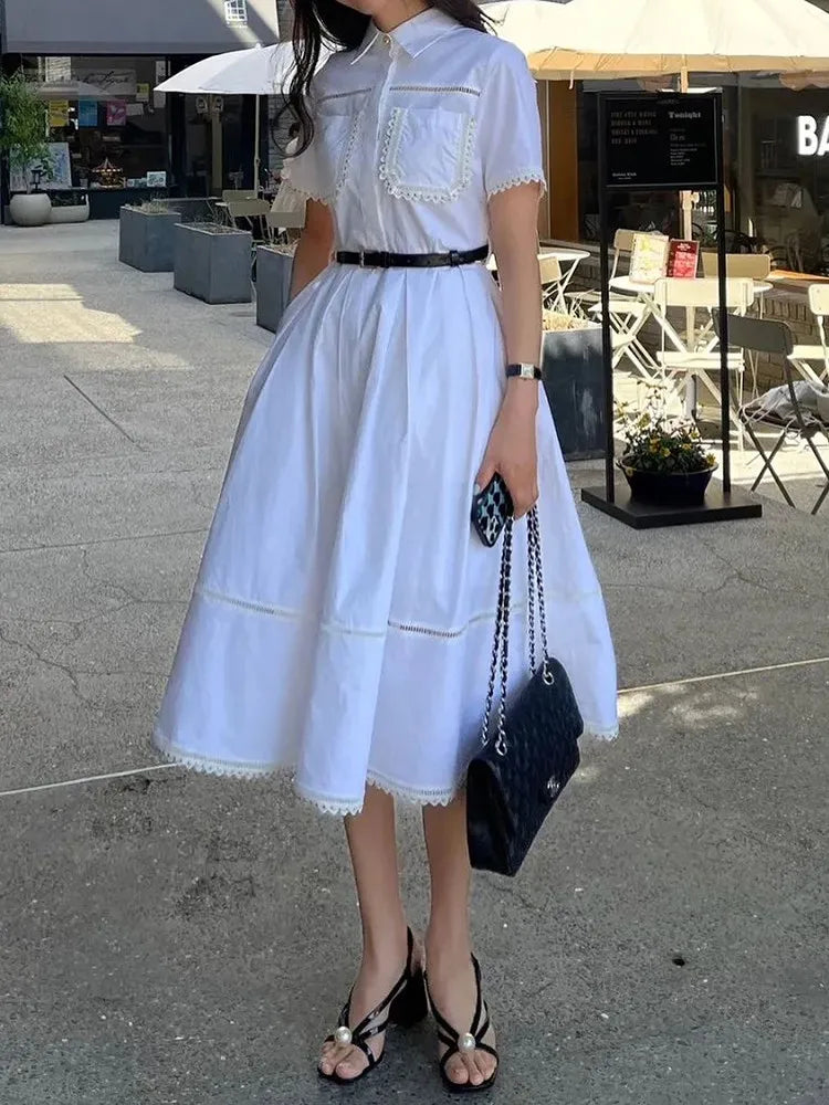 Elegant French 2-Piece Cotton Set