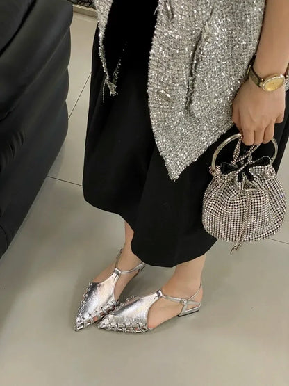 Casual Flats Pointed Toe Sandals