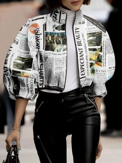 Korean-inspired Newspaper Printed Jackets