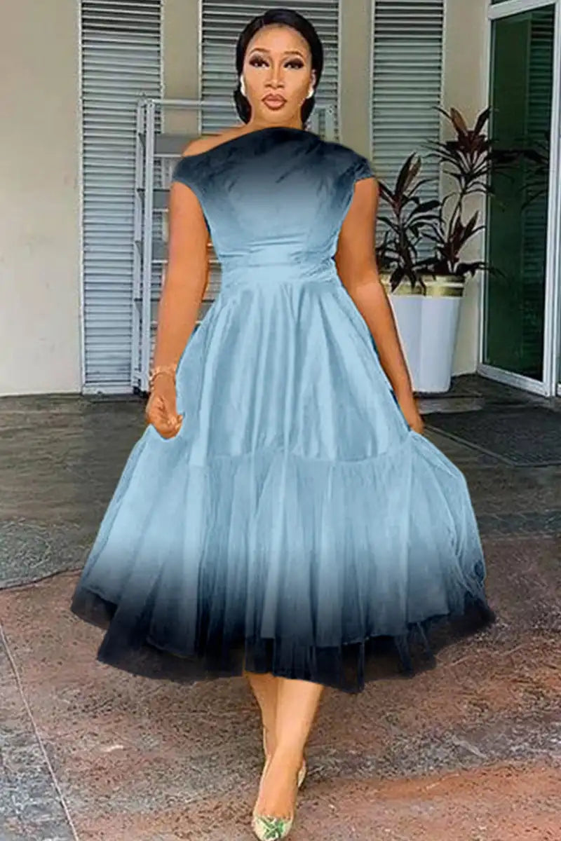 Elegant plus size tulle dress for weddings
