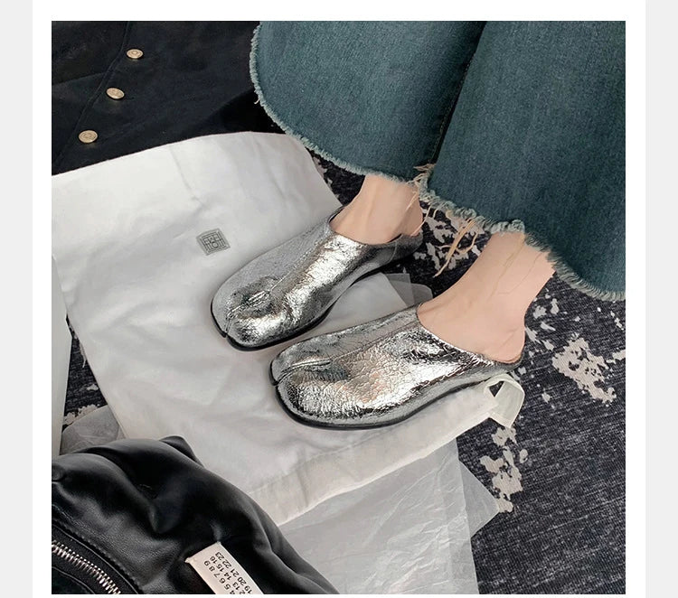 Trendy Japanese-inspired Split-Toe Loafers