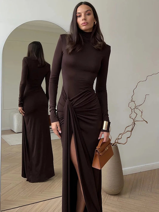 Bodycon Thigh High Split Maxi Dress